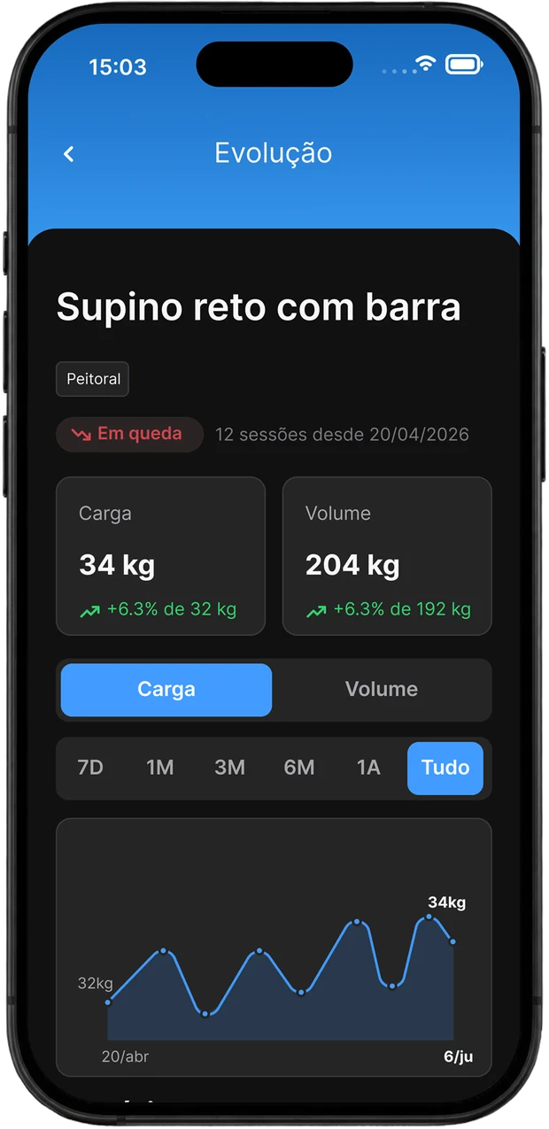 Evolução de carga