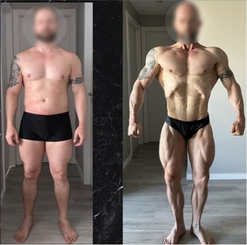 Antes e depois de aluno do Vitor Bizzo