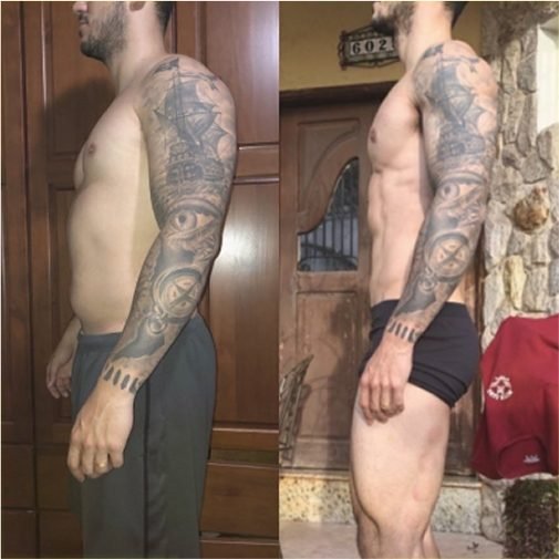 Antes e depois de aluno do Vitor Bizzo